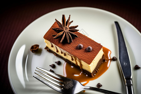 美味香甜的巧克力蛋糕图片