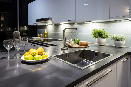 电器厨房不锈钢的水槽设计图片