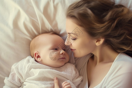 母亲和新生儿图片