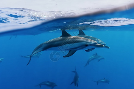 海洋生物海豚哺乳动物海豚背景