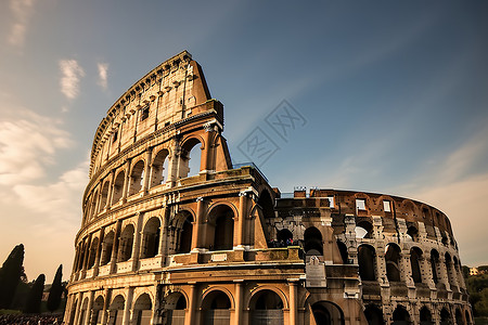 罗马的建筑背景图片