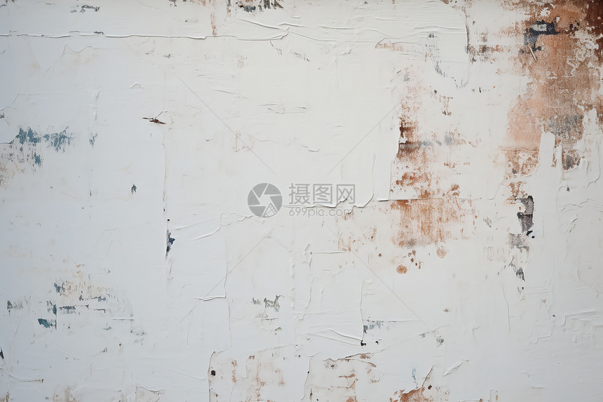白色粗糙肮脏的墙壁图片