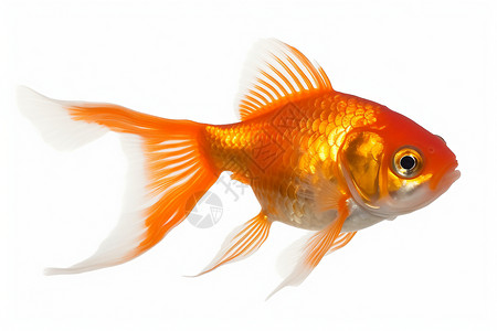 鱼缸里游动的金鱼图片