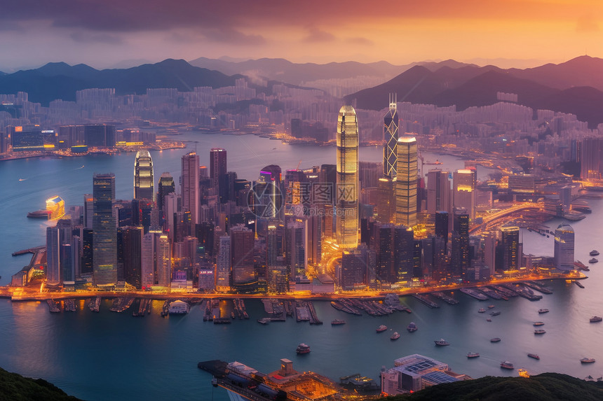 香港城市景观图片