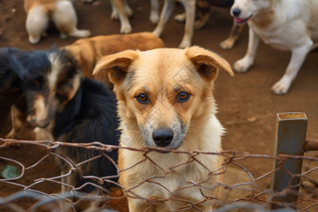 流浪狗野战猎犬高清图片