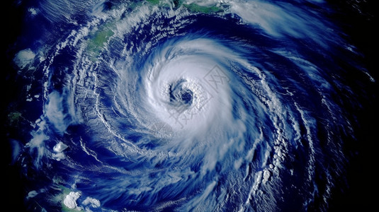 创意台风卫星地图图片