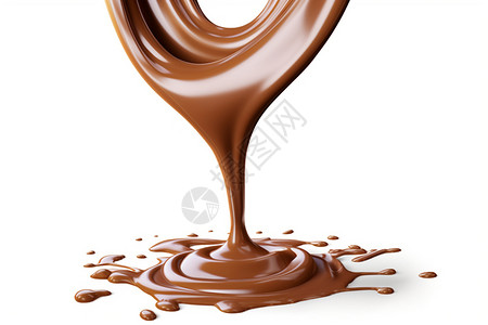 融化的巧克力背景图片