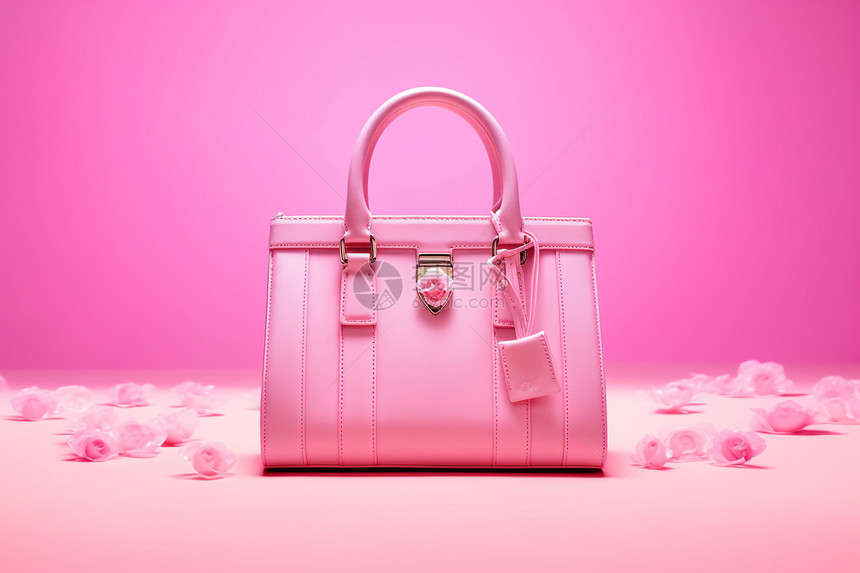 芭比幻粉色手提包图片