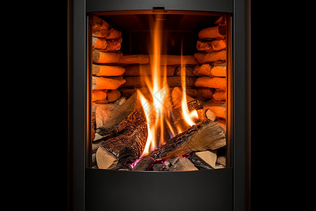 取暖的壁炉图片