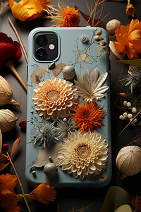 DIY花卉手机壳图片