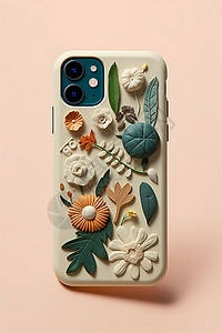 可爱植物的手机壳背景图片