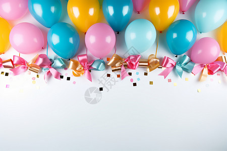 气球飘带派对图片