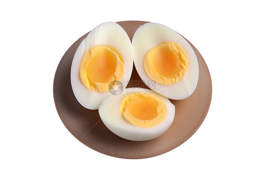 切开的营养鸡蛋图片