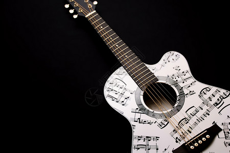 吉他的艺术背景图片