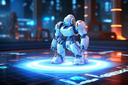 游戏中的机器人背景图片