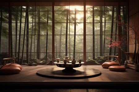 体验新中式茶馆的宁静图片