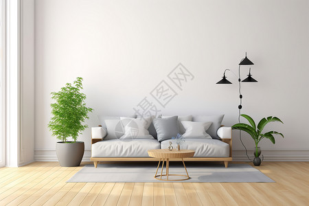 现代简约沙发装饰背景图片
