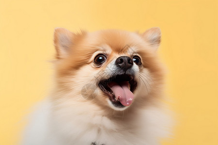 伸出舌头的小狗图片