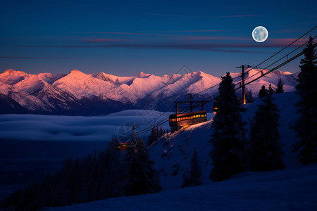 美丽的阿尔卑斯山景观高清图片