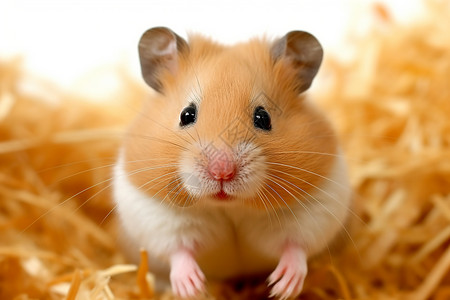 食草动物的小仓鼠背景图片
