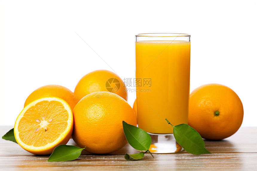 维生素丰富的柑橘果汁图片
