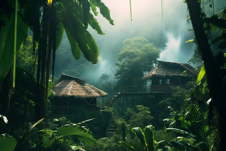 热带村庄图片
