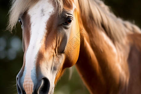 一匹马马术马眼睛高清图片