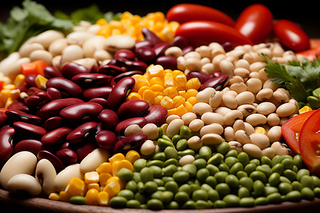 健康饮食的豆制品背景图片