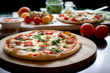 传统的意大利披萨高清图片