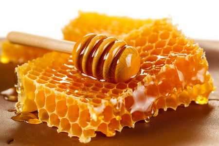 新鲜的蜂蜜背景图片