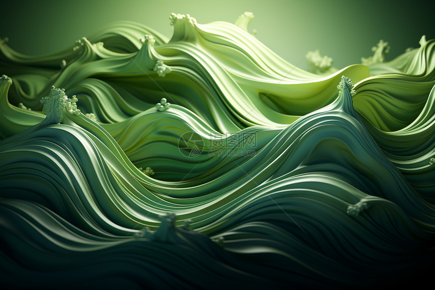 绿色抽象高清壁纸图片