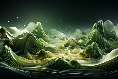 波浪效果的抽象背景背景图片
