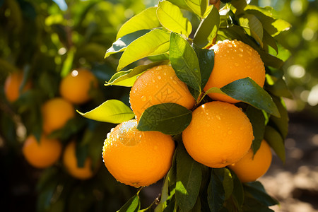农村种植的柑橘果园图片