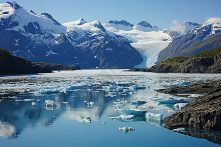 自然美丽的冰川图片