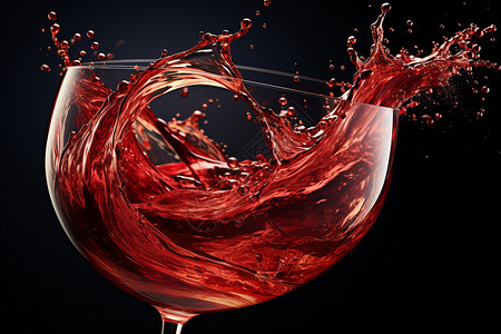 饮品酒水飞溅的红酒背景设计图片