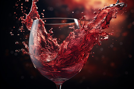 饮品酒水红酒飞溅的艺术设计图片