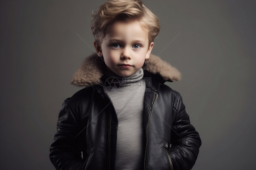 时尚的小男孩图片