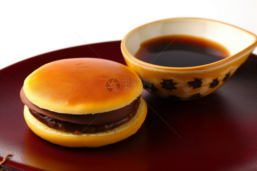 日本传统美食的下午茶图片
