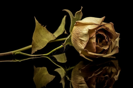 枯萎的玫瑰花高清图片