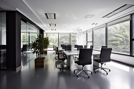 高层办公现代企业办公会议室设计图片
