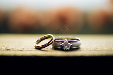 订婚仪式的戒指背景图片
