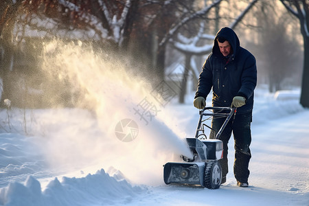 现代化小型铲雪机图片