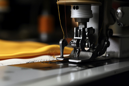 机械缝纫机特写高清图片