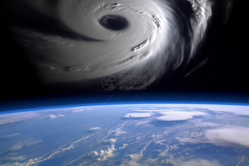 宇宙中的飓风图片