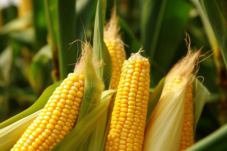 农业新鲜健康作物玉米高清图片