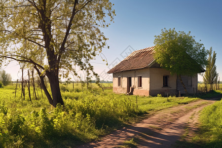 乡村的房子图片