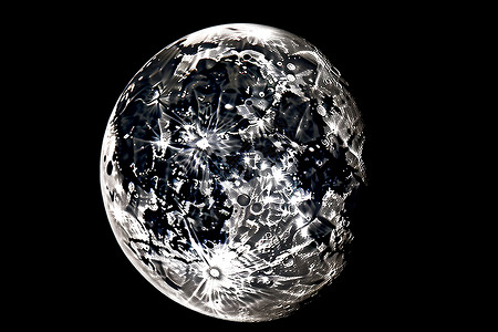 月球灯黑色的月球设计图片