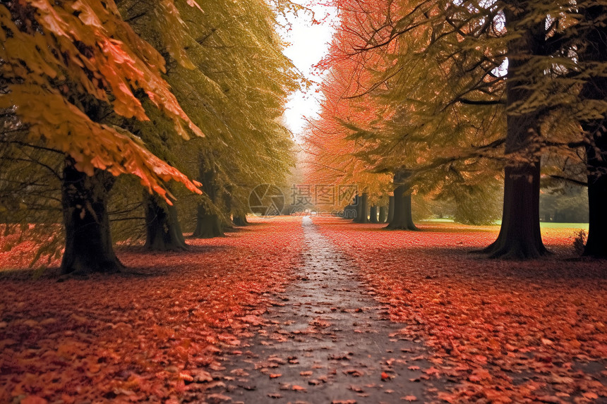 秋天的公园图片