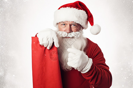 传统圣诞老人背景图片