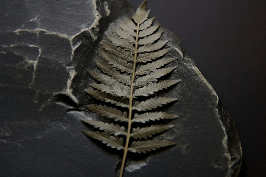 古老的植物化石图片